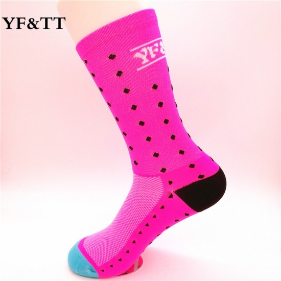 Moisture-wicking Tour de France cycling socks, team cycling socks, basketball socks, and football socks.