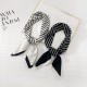 Korean Dongdaemun striped silk scarves, women's headbands, sweet chiffon square scarves, professional small scarves. Korean Dongdaemun striped silk scarves, women's headbands, sweet chiffon square scarves, professional small scarves.