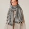 Houndstooth scarf for women, winter 2025 new plaid imitation cashmere scarf wholesale manufacturer, thickened shawl neckerchief for women