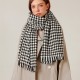 Houndstooth scarf for women, winter 2025 new plaid imitation cashmere scarf wholesale manufacturer, thickened shawl neckerchief for women Houndstooth scarf for women, winter 2025 new plaid imitation cashmere scarf wholesale manufacturer, thickened shawl neckerchief for women