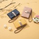 Korean style new women's wallet, retro casual buckle wallet, women's short wallet, coin purse