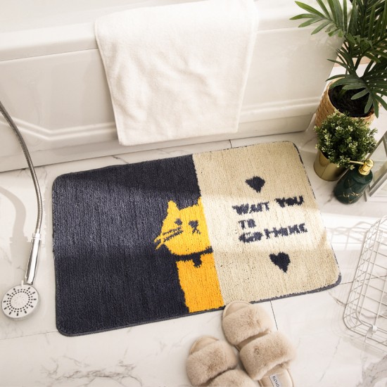 New cute cartoon pet bathroom doormat, non-slip absorbent floor mat for home entrances and bathrooms. New cute cartoon pet bathroom doormat, non-slip absorbent floor mat for home entrances and bathrooms.
