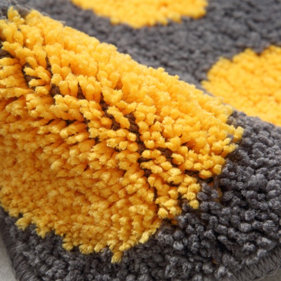 Luxury, light-weight entryway mats with a faux wool coffee table mat and bedside rug. Luxury, light-weight entryway mats with a faux wool coffee table mat and bedside rug.