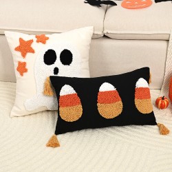 Cross-border Nordic ins botanical and floral chenille jacquard pillowcase, light luxury cushion, living room sofa decorative pillow