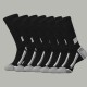 Amazon cross-border men's socks, plus-size, men's basketball mid-calf socks for export, best-selling in black, white, and gray.