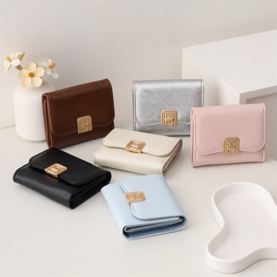 New cross-border women's wallet, short foldable, multifunctional, fashionable storage bag, card holder, mini student coin purse New cross-border women's wallet, short foldable, multifunctional, fashionable storage bag, card holder, mini student coin purse