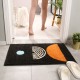 Modern entrance doormats, bathroom and restroom door absorbent, non-slip mats, wet and dry separation carpets.