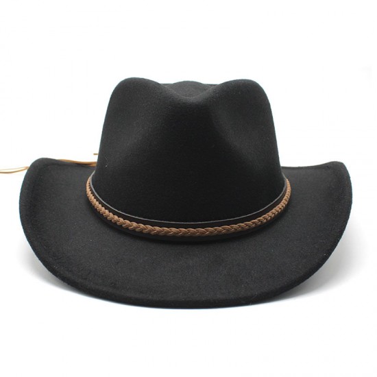 European and American autumn/winter new retro black woolen jazz hat, fashionable and stylish felt jazz hat for men and women. European and American autumn/winter new retro black woolen jazz hat, fashionable and stylish felt jazz hat for men and women.