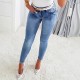 Amazon Cross-Border New Slimming High-Waisted Diamond Bow Jeans for Women: Elastic Fit Skinny Pants Amazon Cross-Border New Slimming High-Waisted Diamond Bow Jeans for Women: Elastic Fit Skinny Pants