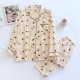 Candy solid color women's pajamas, spring, summer, and autumn, pure cotton double-layer washed cotton gauze, thin home pants, loose casual trousers Candy solid color women's pajamas, spring, summer, and autumn, pure cotton double-layer washed cotton gauze, thin home pants, loose casual trousers