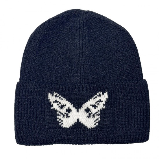 Cross-border autumn and winter Dong Jie-style butterfly beanie, versatile face-flattering small warm earmuffs for women, trendy beanie.