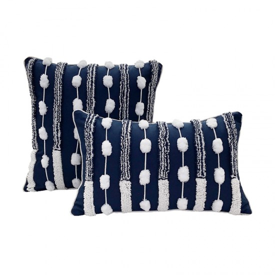 Home pillow sets with polyester-cotton yarn-dyed velvet, pompoms, and tie-stitching, PU leather, and tassel tassels for living rooms. Home pillow sets with polyester-cotton yarn-dyed velvet, pompoms, and tie-stitching, PU leather, and tassel tassels for living rooms.
