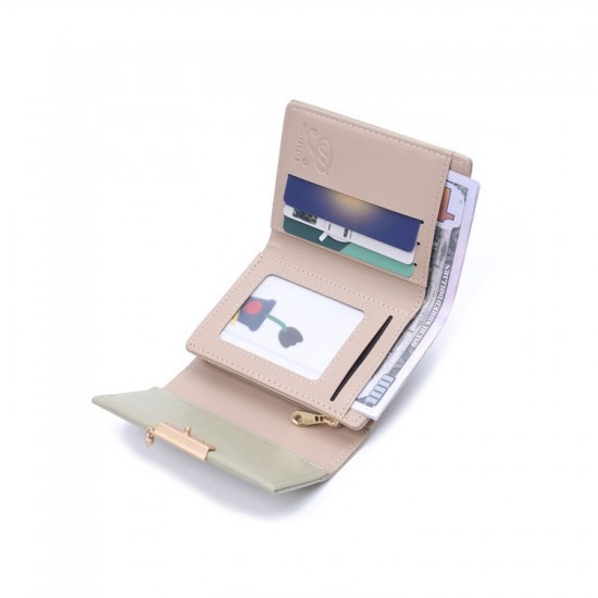 New Lovebu women's short wallet, Japanese-Korean style, simple, foldable, multifunctional card holder, student coin purse, in stock for wholesale. New Lovebu women's short wallet, Japanese-Korean style, simple, foldable, multifunctional card holder, student coin purse, in stock for wholesale.