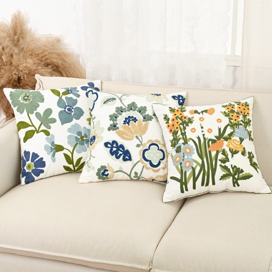Cross-border Nordic ins towel-embroidered banana leaf sofa cushions, with a fresh, 3D pattern. Cross-border Nordic ins towel-embroidered banana leaf sofa cushions, with a fresh, 3D pattern.