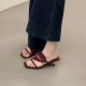 French apricot pointed high heels, closed-toe sandals, fairy-like, 2025 Spring/Summer elegant, ladylike black slippers.