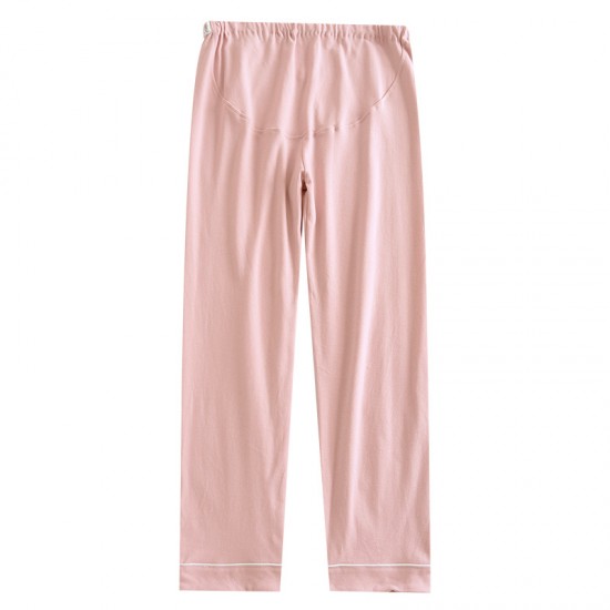 Adjustable maternity pajamas, plus-size, spring and autumn, pure cotton, belly-supporting pants, thin, soft loungewear pants for autumn and winter Adjustable maternity pajamas, plus-size, spring and autumn, pure cotton, belly-supporting pants, thin, soft loungewear pants for autumn and winter