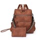 2025 Spring cross-border women's backpack, lightweight women's retro backpack, large-capacity, casual travel dual-use shoulder bag. 2025 Spring cross-border women's backpack, lightweight women's retro backpack, large-capacity, casual travel dual-use shoulder bag.
