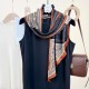 Ethnic retro and niche print, elegant thin silk scarf for women, luxurious Korean-style spring and summer fashionable long oblique scarf. Ethnic retro and niche print, elegant thin silk scarf for women, luxurious Korean-style spring and summer fashionable long oblique scarf.