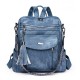 2025 spring cross-border trend PU women's bags, casual and multifunctional backpack wholesale