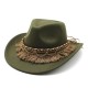Cross-border retro ethnic-style tassel felt hat, jazz flat-brimmed hat for men and women, British woolen hat Cross-border retro ethnic-style tassel felt hat, jazz flat-brimmed hat for men and women, British woolen hat