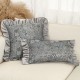 Cross-border Nordic ins ribbon flower ruffled skirt pillowcases, French-style lumbar pillows for sofas and bedrooms. Cross-border Nordic ins ribbon flower ruffled skirt pillowcases, French-style lumbar pillows for sofas and bedrooms.