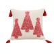 Cross-border ins, Christmas embroidered Christmas tree pillowcases, Chanel-style sequined living room sofa decorative cushions