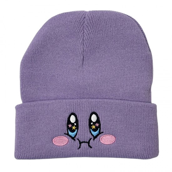 European and American male and female students, autumn and winter, cute Kirby knitted hats for women, outdoor pullovers, warm wool hats with cartoon characters. European and American male and female students, autumn and winter, cute Kirby knitted hats for women, outdoor pullovers, warm wool hats with cartoon characters.