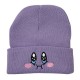 European and American male and female students, autumn and winter, cute Kirby knitted hats for women, outdoor pullovers, warm wool hats with cartoon characters. European and American male and female students, autumn and winter, cute Kirby knitted hats for women, outdoor pullovers, warm wool hats with cartoon characters.