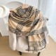 In stock: Vintage autumn and winter British style. Women's luxury plaid, thickened, warm scarf for couples and students, windproof shawl. In stock: Vintage autumn and winter British style. Women's luxury plaid, thickened, warm scarf for couples and students, windproof shawl.