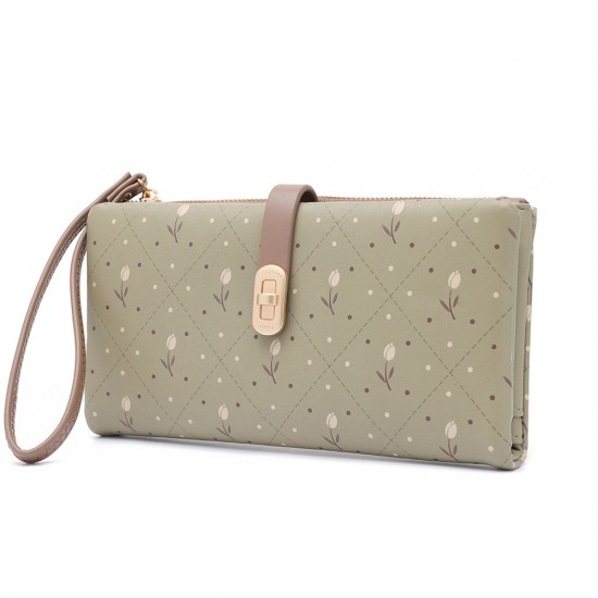 Lianbu new style Women's long wallet, large capacity, multifunctional phone bag, stylish printed clutch, wallet, purse Lianbu new style Women's long wallet, large capacity, multifunctional phone bag, stylish printed clutch, wallet, purse