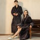 End of year INSS flannel robe for men, simple, large-size coral fleece couple's bathrobe for women, long, thick, autumn and winter. End of year INSS flannel robe for men, simple, large-size coral fleece couple's bathrobe for women, long, thick, autumn and winter.