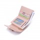 New Lovebu women's wallet, short, small, clear. New printed folding zipper and clasp multifunctional card and coin purse New Lovebu women's wallet, short, small, clear. New printed folding zipper and clasp multifunctional card and coin purse