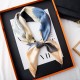 New Korean-style women's silk scarf with gentle colors, floral scarf, light luxury style, 70s square scarf, wholesale for spring and autumn. New Korean-style women's silk scarf with gentle colors, floral scarf, light luxury style, 70s square scarf, wholesale for spring and autumn.