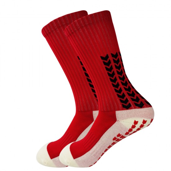 Wholesale adhesive-coated adult non-slip sports socks, thickened towel-soled soccer socks, cross-border sports socks. Wholesale adhesive-coated adult non-slip sports socks, thickened towel-soled soccer socks, cross-border sports socks.