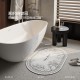 Linen woven bathroom mats, absorbent bathroom doormats, quick-drying, soft bathroom mats with wet/dry separation. Linen woven bathroom mats, absorbent bathroom doormats, quick-drying, soft bathroom mats with wet/dry separation.