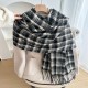 2025 new Korean-style, gentle, versatile winter scarf for women, plaid tassel thickened neckerchief for girlfriends. 2025 new Korean-style, gentle, versatile winter scarf for women, plaid tassel thickened neckerchief for girlfriends.