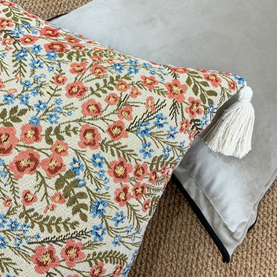 Cross-border Nordic INs all-polyester cut-out vintage yarn-dyed jacquard placemats, coasters, plates, and Western-style placemats