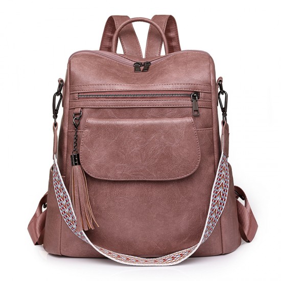 New women's bags, cross-border new large-capacity retro dual-use shoulder and crossbody bags, casual women's backpacks.