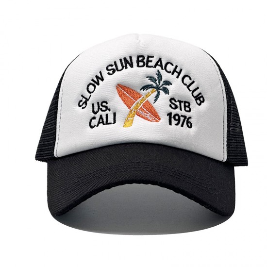 Classic American hip-hop embroidered lettered trucker baseball caps, spring and summer sun visor hats for men and women, wholesale