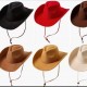 European and American autumn and winter new fashion casual windproof rope-curled wide-brimmed woolen cowboy hats, trendy outdoor warm hats. European and American autumn and winter new fashion casual windproof rope-curled wide-brimmed woolen cowboy hats, trendy outdoor warm hats.