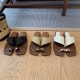 Women's thick-heeled vacation-style straw flip-flops (Summer outdoor wear, 2024 new style, French-style flip-flops) Slippers Women's thick-heeled vacation-style straw flip-flops (Summer outdoor wear, 2024 new style, French-style flip-flops) Slippers