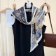 Spring and summer, fashionable, youthful, new thin silk scarves for moms, holiday gifts, niche retro secret forest print scarves. Spring and summer, fashionable, youthful, new thin silk scarves for moms, holiday gifts, niche retro secret forest print scarves.