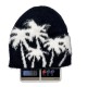 Cross-border Faux Mink Coconut Tree Knitted Beanie Hat, Autumn/Winter Women's Street Warm Earmuff Pullover Beanie, Trendy Men's