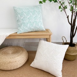 Cross-border Nordic INDS Dutch velvet printed pillow covers with vintage ruffled hem for living room sofa decorations.