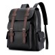 Cross-border men's simple retro business laptop bag, soft PU new trendy large-capacity travel backpack. Cross-border men's simple retro business laptop bag, soft PU new trendy large-capacity travel backpack.