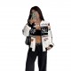 European and American women's autumn/winter 2025 new streetwear long-sleeved jacket with personalized lettering, zippered, stand-up collar. European and American women's autumn/winter 2025 new streetwear long-sleeved jacket with personalized lettering, zippered, stand-up collar.