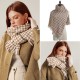 Houndstooth scarf for women, winter 2025 new plaid imitation cashmere scarf wholesale manufacturer, thickened shawl neckerchief for women Houndstooth scarf for women, winter 2025 new plaid imitation cashmere scarf wholesale manufacturer, thickened shawl neckerchief for women