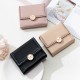 Lianbu Leather Goods 2022 New Women's Short Wallet, Japanese and Korean Tri-Fold Buckle, PU Soft Embroidered Student Wallet Lianbu Leather Goods 2022 New Women's Short Wallet, Japanese and Korean Tri-Fold Buckle, PU Soft Embroidered Student Wallet