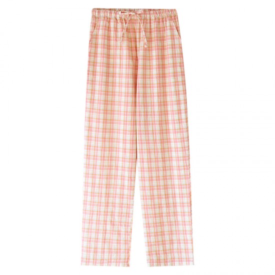 Women's padded pajamas, pure cotton double-layer gauze thin long sleeves, Japanese-style bra-free spring and summer loungewear two-piece set. Women's padded pajamas, pure cotton double-layer gauze thin long sleeves, Japanese-style bra-free spring and summer loungewear two-piece set.