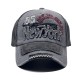 Cross-border distressed washed baseball cap with new lettering. York Retro Denim Patchwork Baseball Cap, Outdoor Sun Visor